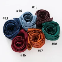 18 Colors Women Hijab Scarf Shiny Muslim Long Scarves Light Weight Soft Turban Shawl Organza Satin Shimmer Scarf 6