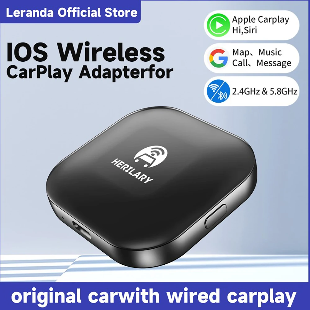 Leranda C1/C6 Wireless Apple Carplay/Android Auto Box/Dongle Per Auto Wireless Per Apple Carplay Android Auto Netflix Youtube