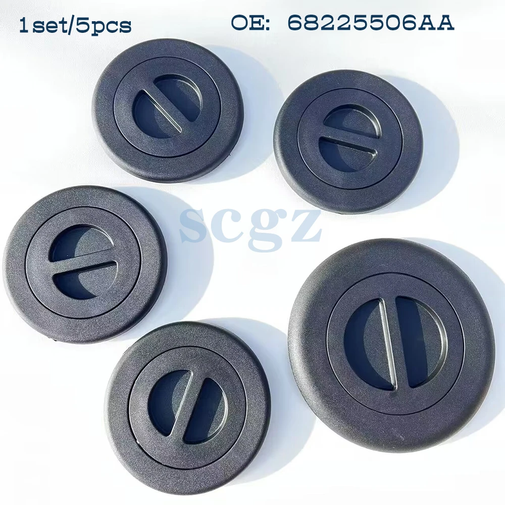 5Pcs/1set Wheel/Gooseneck Bed Plug Cover Kit 68225506AA For D odge Ram
