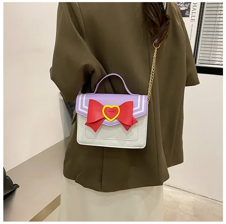 NEUE Anime Sailor Moon Luna Damen Handtasche Katze Form Kette Frauen Schulter Tasche Cosplay PU Leder Tasche Mädchen Frauen Tote Tasche – Detail 31
