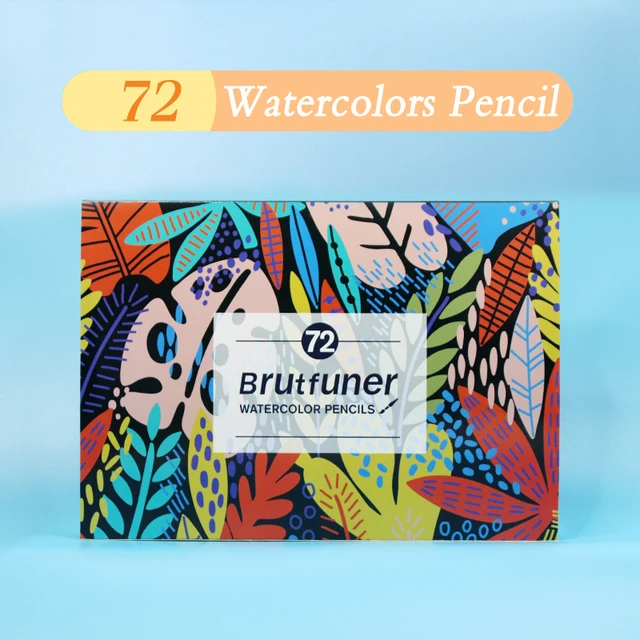 Brutfuner 12/48/120/160/260 Professional Oil Colored Pencils Wood Watercolor Pencils Drawing Pencil Set For School Art Supplies 72 water Colors