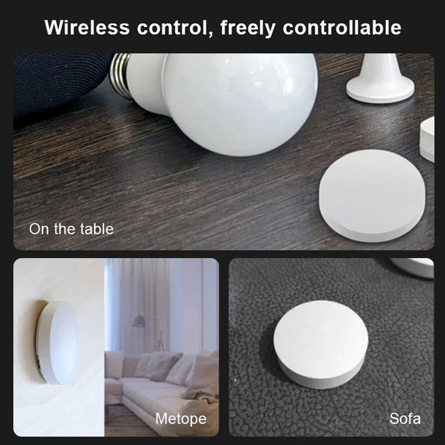 PTX Smart Switch Wireless Mini Switch Key Bluetooth Connection Remote Button smart Home Security Work With Xiaomi Mi home App 6