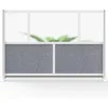 Stand Up Desk Store Expanse Modular Wall | 70''x 48''Wall | Expandable Partition Room Divider with Rearrangeable Frosted Acrylic 2