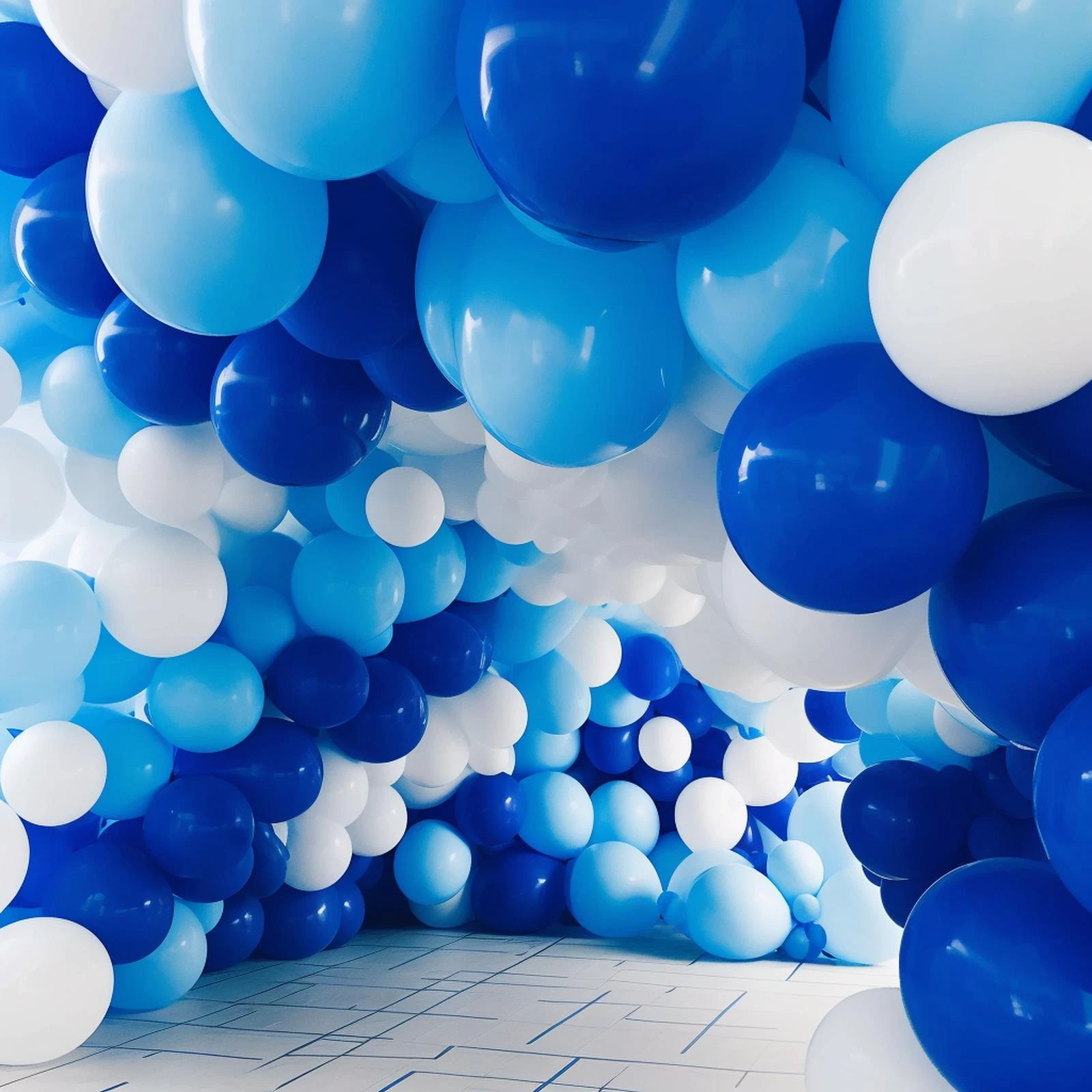 

114pcs Set 18 Inch Blue Latex Party Balloons For Birthday Party Latex Party Balloons Birthday Balloons Latex Balloon