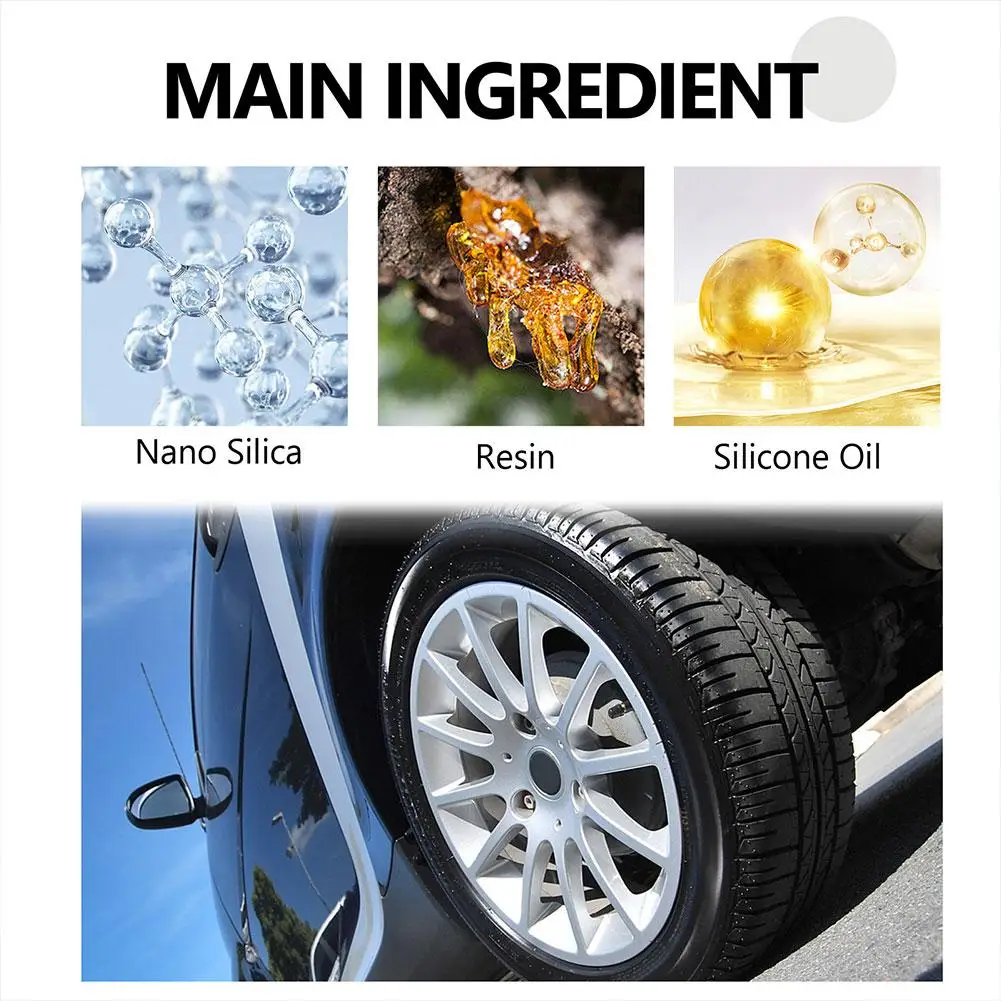 Car Tire Wax Tire Polishing Paste Car Tire Rust Cleaning Decontamination Paste Brightener Plating Cream Coating Wax Auto Rubber Parts Shiny Paste