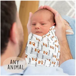 LVYZIHO Woodland Animals Custom Baby Blanket - 30x40 /48x60 /60x80 Inches Blanket