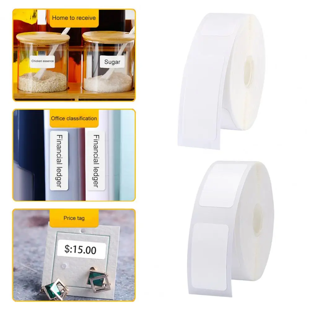 

1 Roll Good Removable Multi-Use Smooth Surface Water Resistant Printing Labels School Supplies Price Labels Thermal Labels
