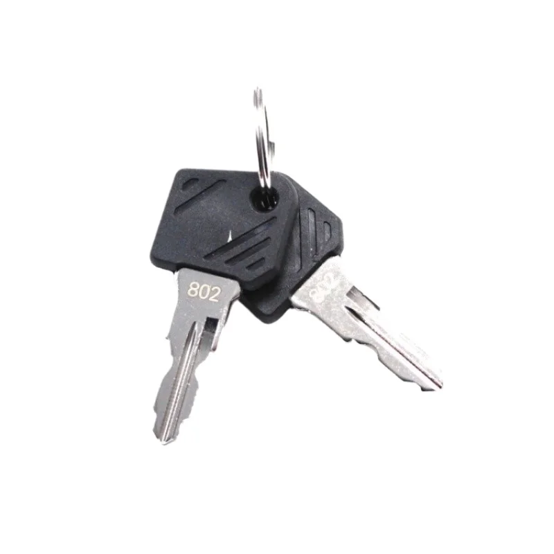 2Pcs for Linde electric forklift key 801, Yonghengli BYD power start key, tractor accessories 802
