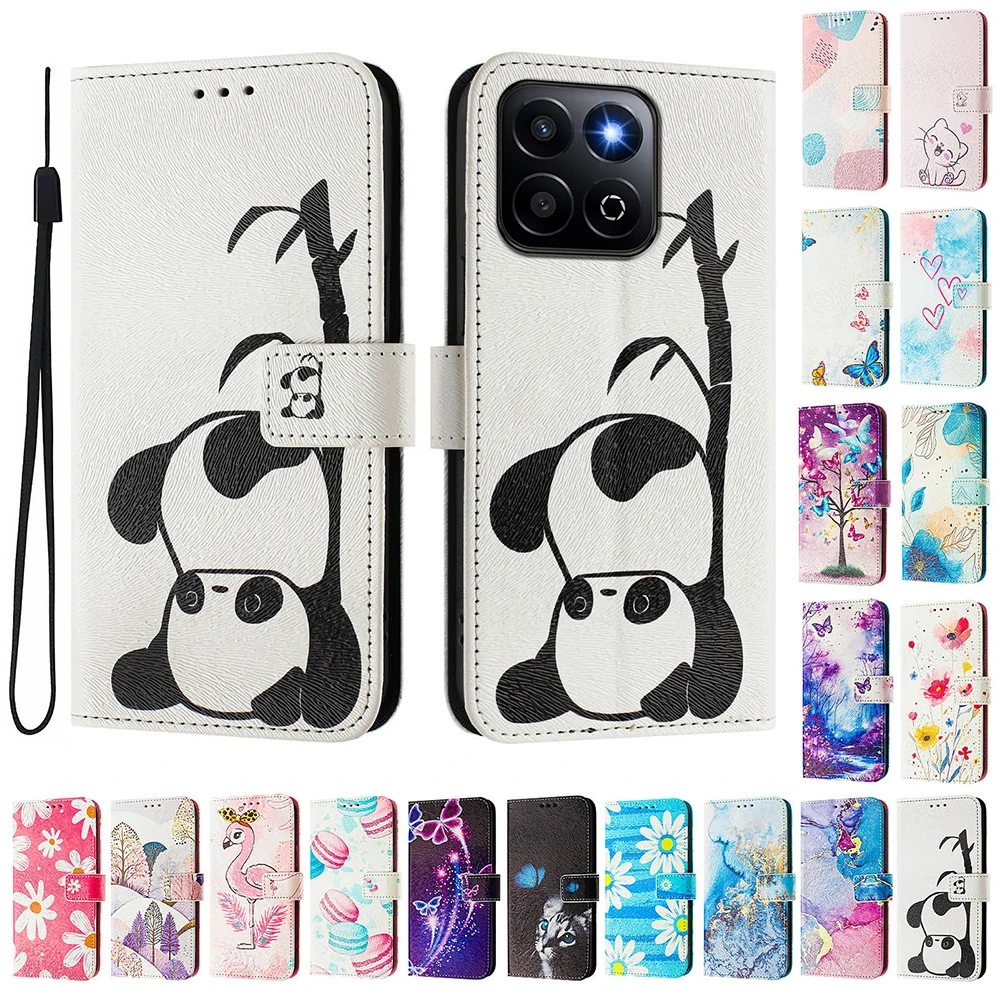 Vibrant Artistic Flip Wallet Phone Case - Shockproof and Stylish Cover