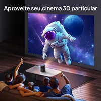 3D 4K Mini Projector Cinema Smart Android WiFi Portable 1080P Home Theater Video LED DLP Projector with Battery 3