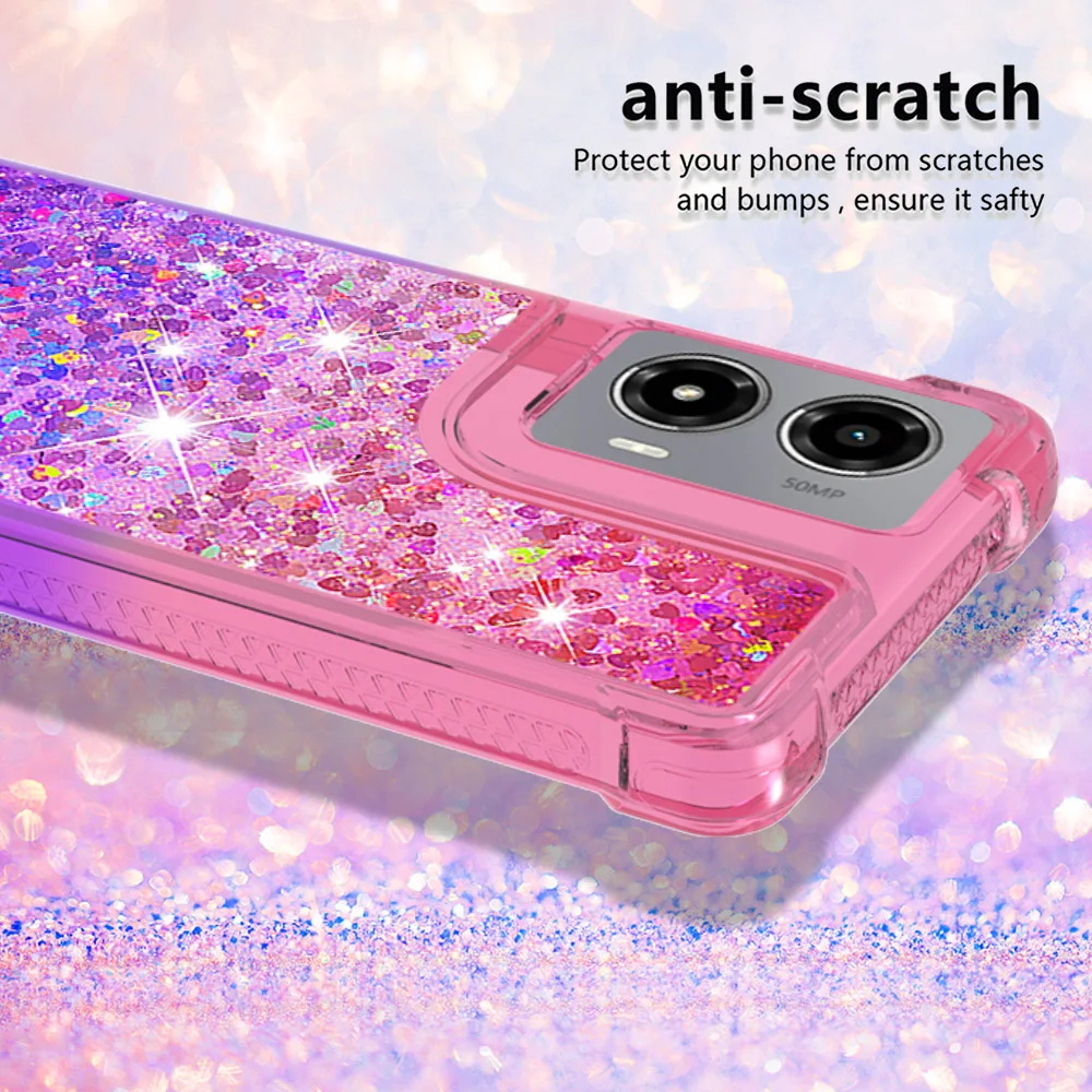 Dynamic Liquid Quicksand Bling 3D Glitter Phone Case - Stylish Protective Cover