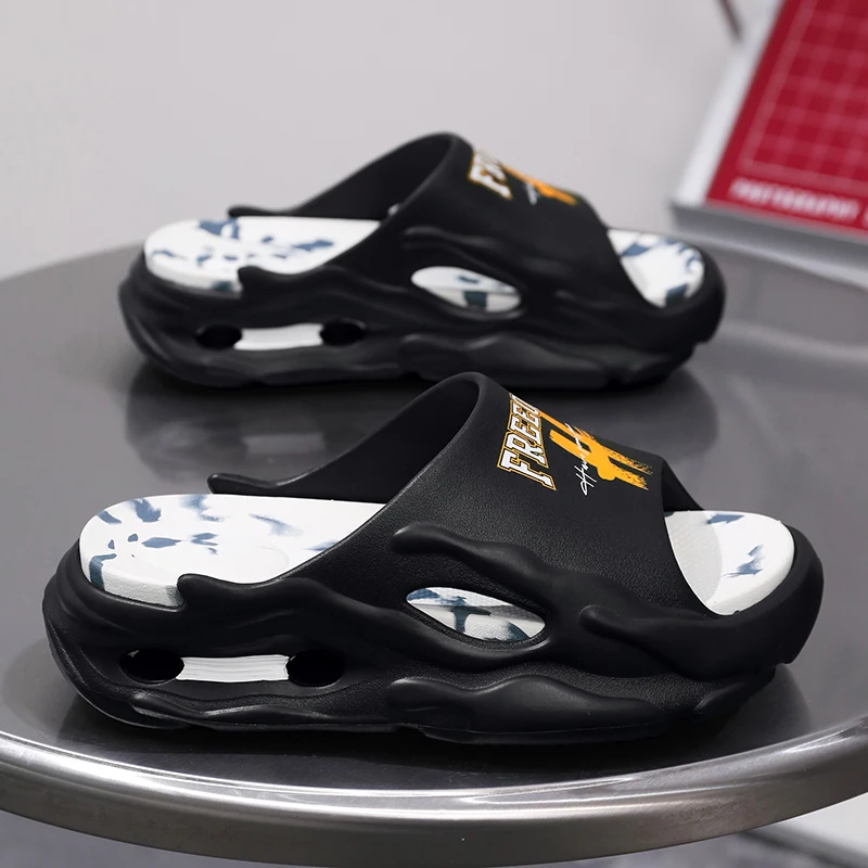 Flip Flops Cushioned Slippers Eva Slippers Summer Slippers House Shoes Summer Sandals Beach Shoes Men Summer Slippers Flip Flops Soft Bottom Sandals Flat Shoes for Couple Beach Household