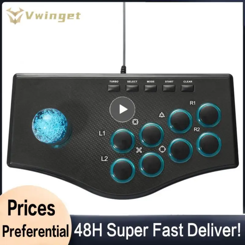 Arcade Fight Stick Street Fighting Joystick Controller Gamepad Per Ps3 / Pc / Android, Usb Pc Street Fighter Arcade Game