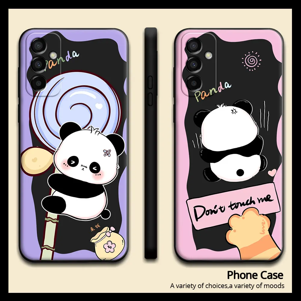 Per Samsung Galaxy M23 F23 M33 M53 5G Custodia Cartoon Panda Cover Posteriore In Silicone Morbido Per Samsung M23 Custodia Antiurto Funda