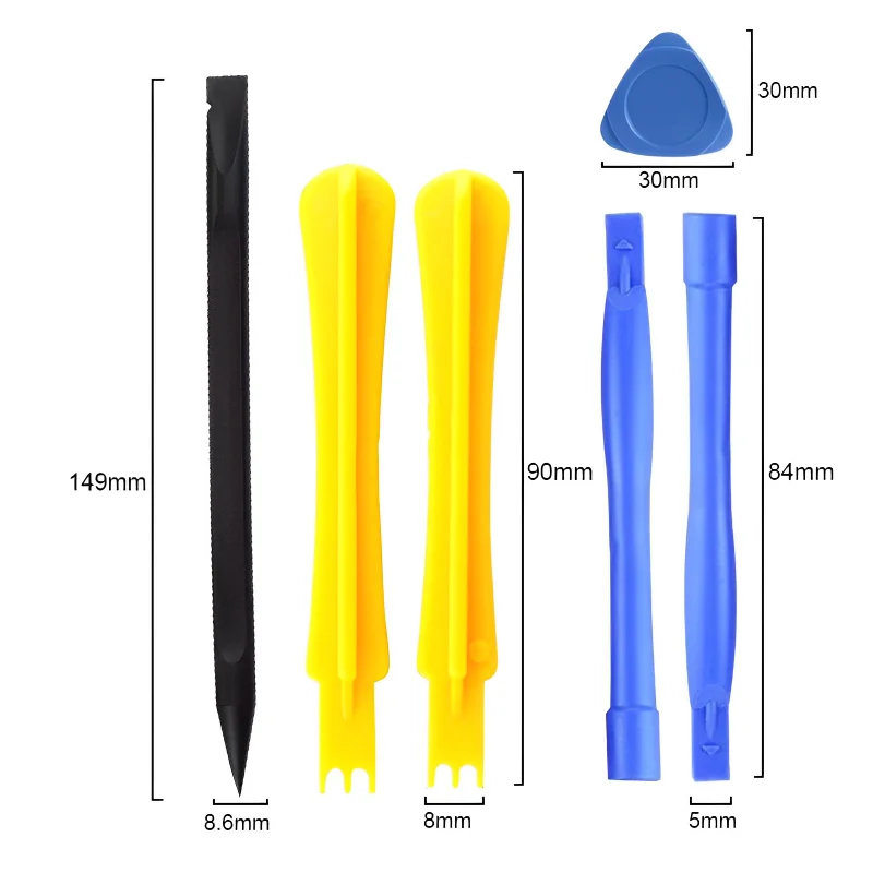 Universal Plastic Pry Bar and Screen Opening Tool Kit for Electronic Device Repair