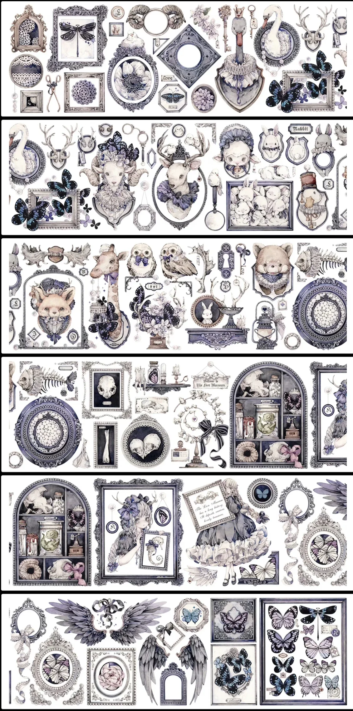 

Lion Studio New Collection Vintage Little Things Shiny PET Tape Journal Collage Decoration