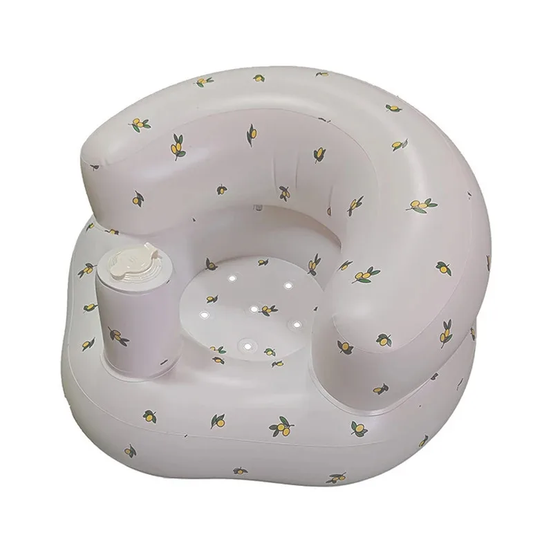 Children Inflatable Sofa,Inflatable Baby Sofa for Babies 3 Months & Up,Baby Seats for Infants, Blow Up with Built in Air Pump