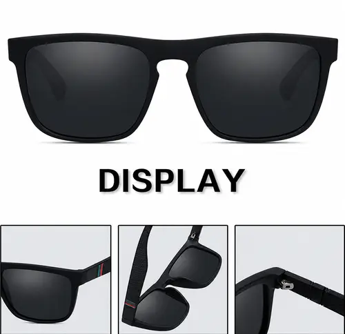 Polarized Sunglasses for Men Women Luxury Square Frame UV400 Driving Fishing Cycling Walking Beach Outdoor Sports Sun Glasses - Image 4