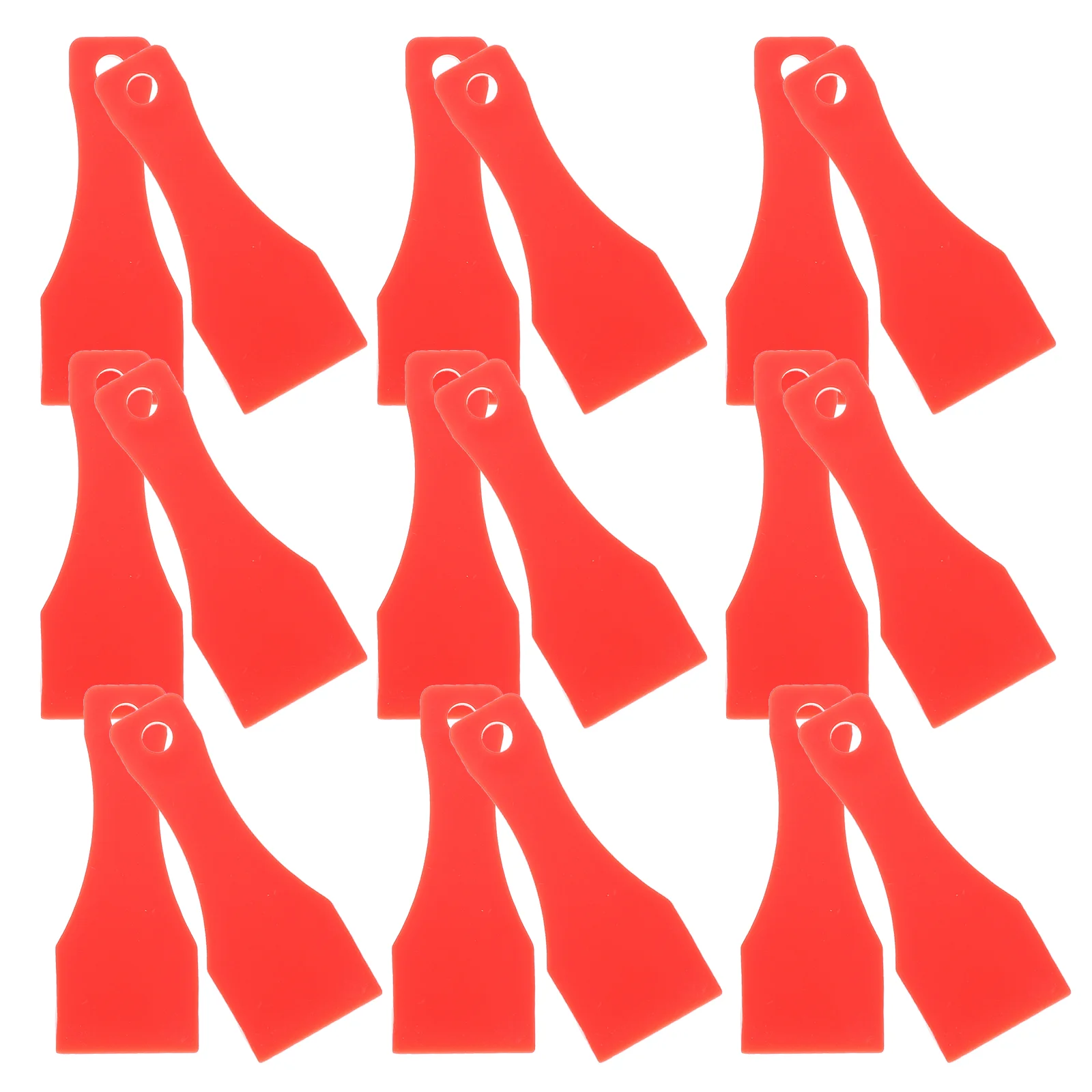 

Lottery Scratcher Tool 20Pcs Plastic Keychain Scoop Shape Ticket Keyring Gamble Lucky Gift Labels Films
