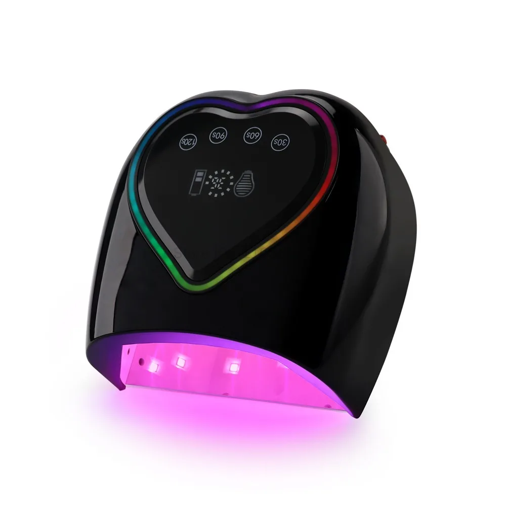 전문 충전식 네일 건조기 네일 램프 98W UV 램프 네일 경화 램프 LED 배터리 충전 네일 건조기 손톱 살롱 사용