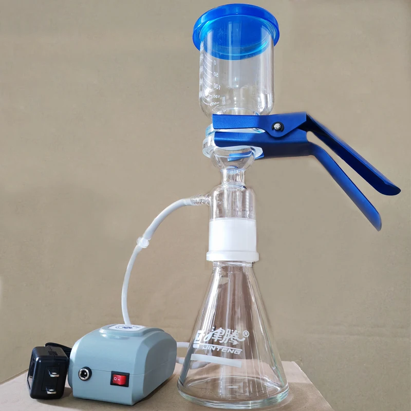 Lab Mini Pump Glass Core Filter Device Kit, Vacuum Pressure Dual