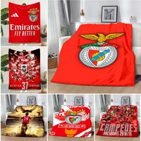 Printed Blanket Football Club B-Benficas Picnic Blankets Warm Blanket Soft and Comfortable Blanket Home Travel Birthday Gift 1