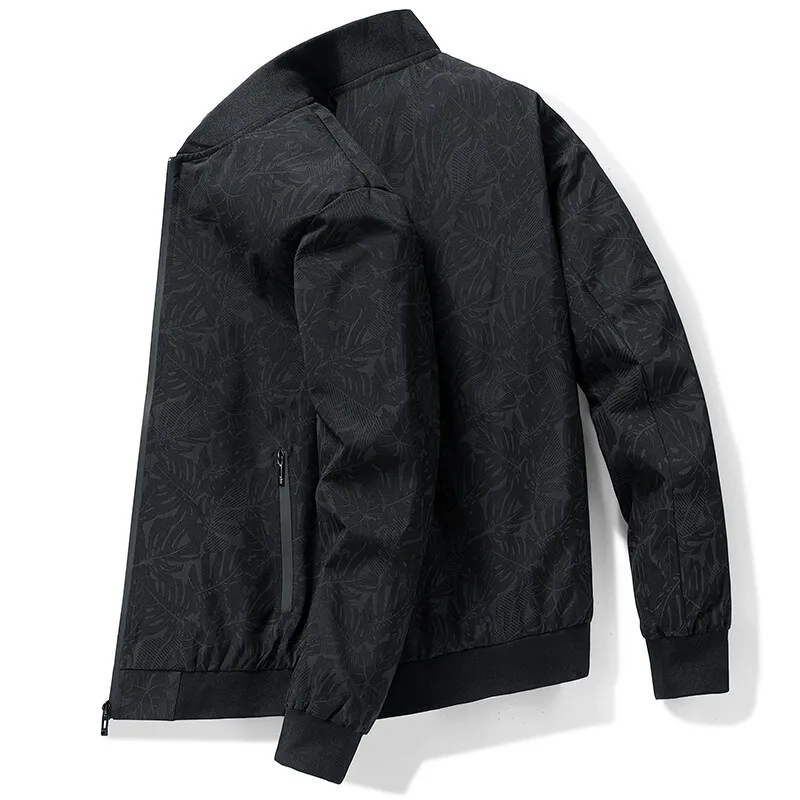 2023 Autumn Baseball Jacket for Men Printed Windbreaker Men Streetwear Fashion Slim Fit Spring Bomber Jacket Mens College Coat