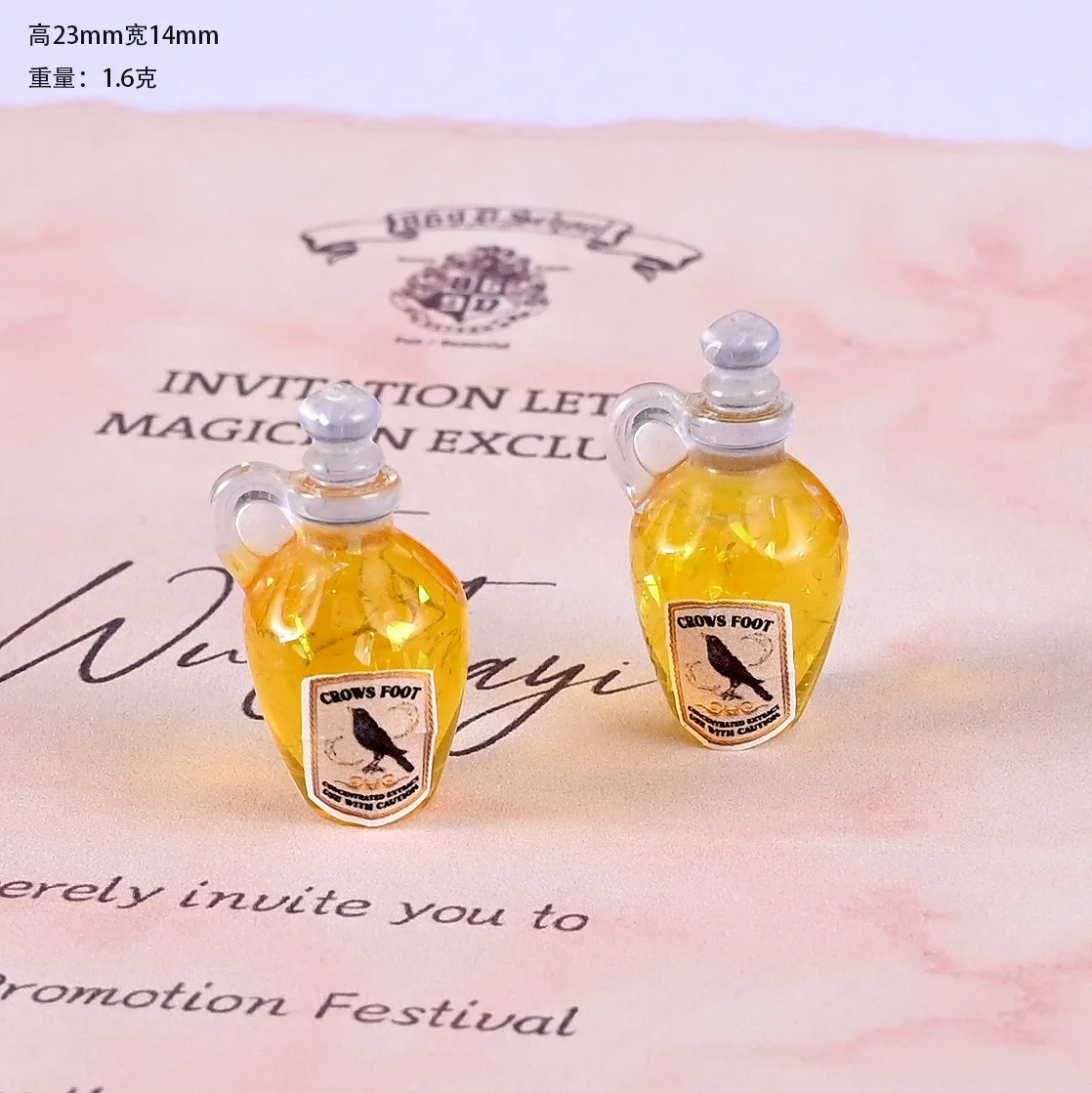 Dollhouse 1:12 Miniature Resin Cute Granules Retro Magic Potion Bottle Small Ornament 10pcs