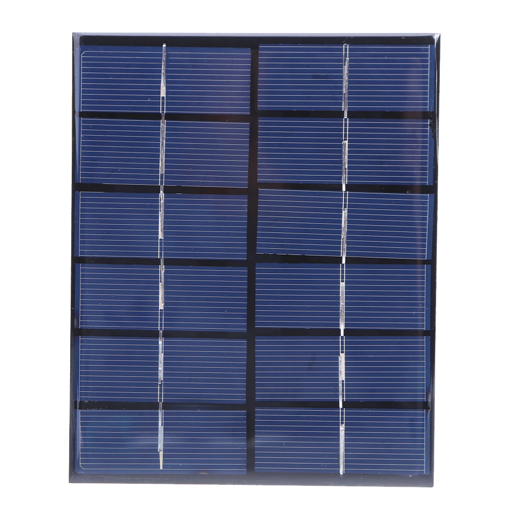 2W 6V 태양 전지 패널 DIY 태양열 충전기 패널 저전력 전기 기기용 고효율 휴대용 태양 전지 패널