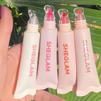 SHEGLAM Crystal Glaze Moisturizing Lip Care Canoy Lane Cocoa Cookie Strawberry Milk Melon Pop Lasting Mirror Lip Tint Beauty Lip 1