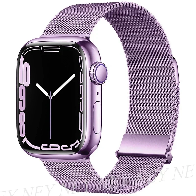 Sleek Milanese Loop Metal Watch Band Strap