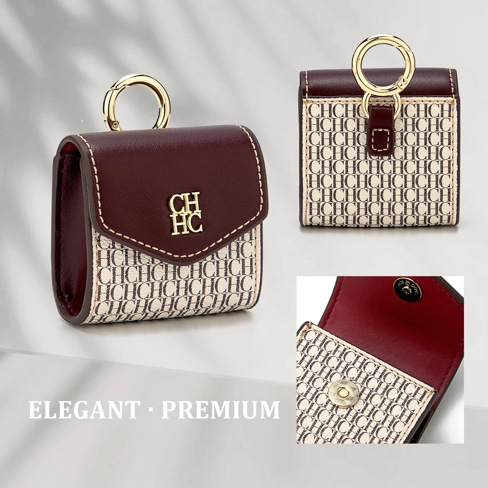 CH Brand Bag Accessories Headphone Bag Embossed Design Fashionable Versatile Exquisite 2026 Autumn Winter New Mini Bag