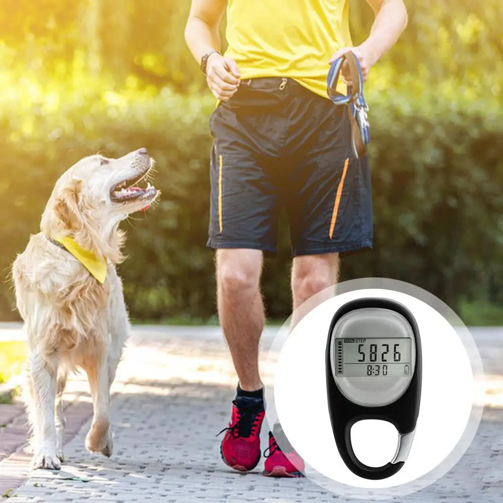

Simple Step Counter Compact 3d Pedometer with Digital Display Portable Step Counting Device for Target Monitoring Efficient