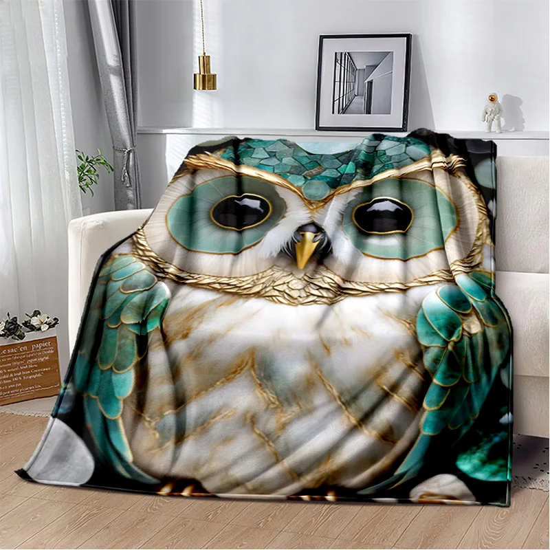 Levens Eulen-Decke – Flauschig, Weich, 150x200 Cm, Für Sofa, Bett, Reisen, Als Geschenk Für Frauen & Kinder
