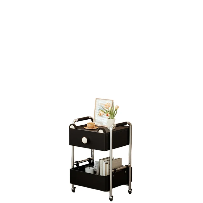*Bedside Table Integrated Floor Lamp Light Luxury High-end Children's Bedroom Small Mobile Shelf