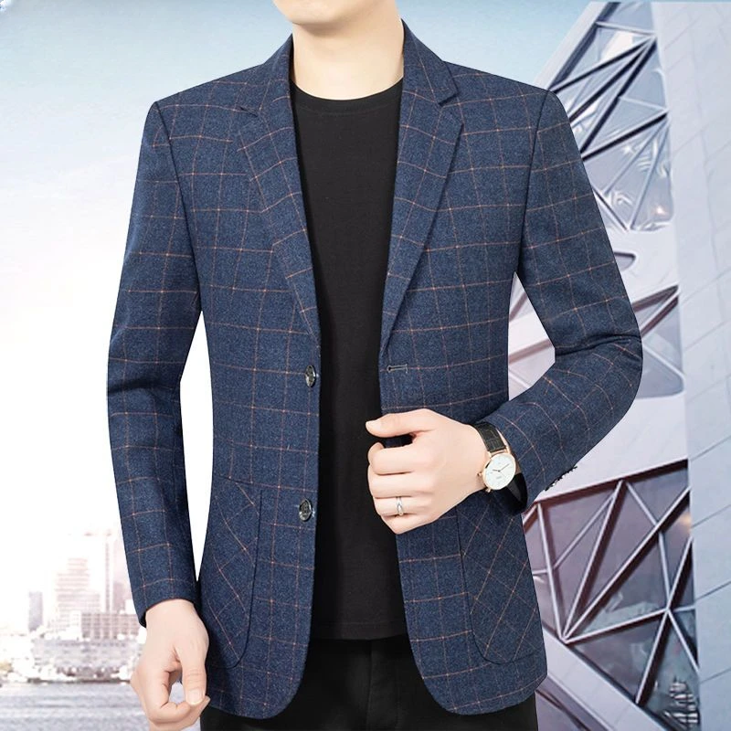 

Mens Suit Jacket Blazers Male Clothing Men 2023 New Spring and Autumn Mens Blazer Jacket Smart Casual Male Suit Coat D58
