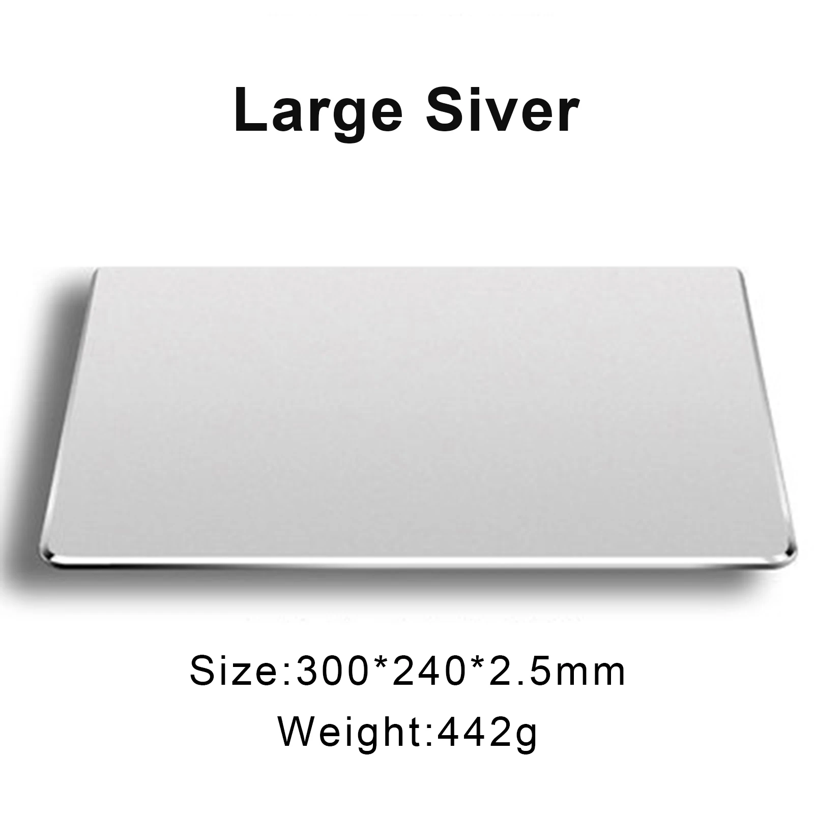Metal Aluminum Mouse Pad Hard Silver Clear Modern Ultra Thin Double Side  Design Mouse Mat Waterproof Fast and Accurate Control - AliExpress
