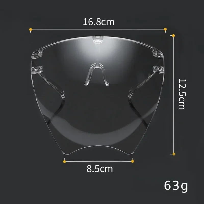 1Pcs Nail Art Tools Hd transparent anti-fog anti-splash Protective Mask full face mask transparent acrylic head mask nail salon face guard screen