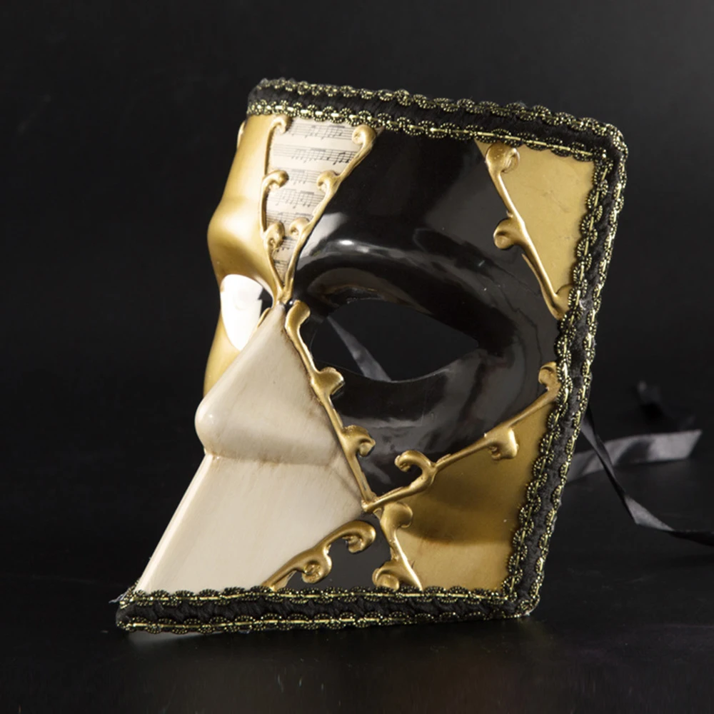 Elegant Men's Venetian Masquerade Mask