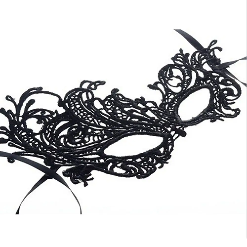 Masquerade Mask Lace Masquerade Face Mask Princess Black Queen Lace Mask Embroidery Appliques Party Props