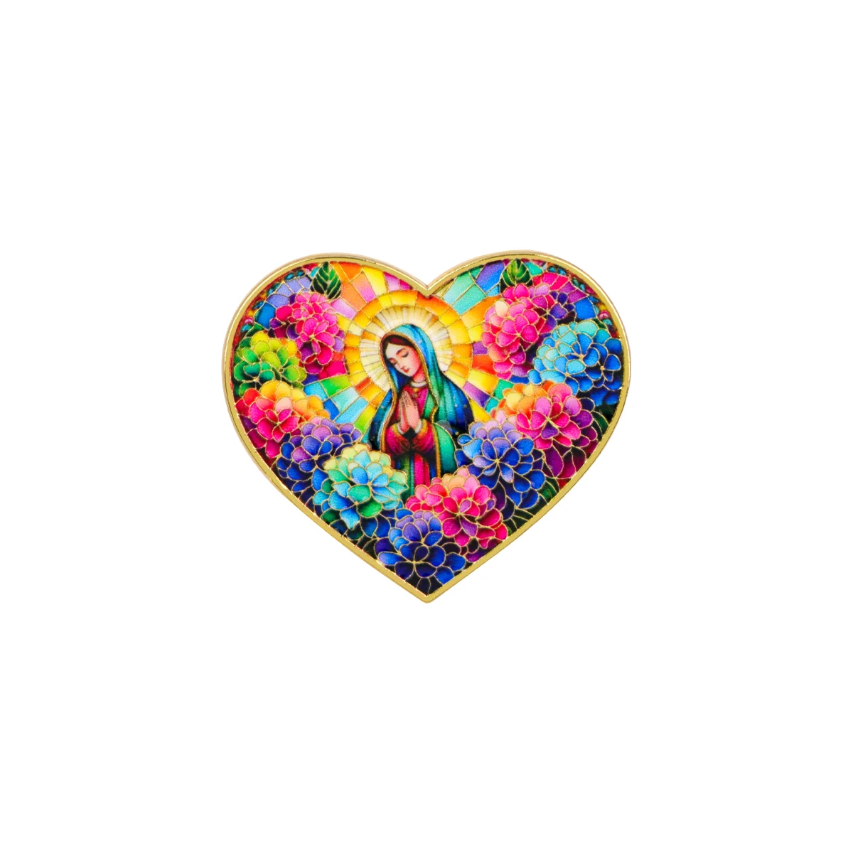 Inspirational 'Jesus Loves You' Enamel Pin - Faith-Driven Custom Brooch for Clothing & Accessories