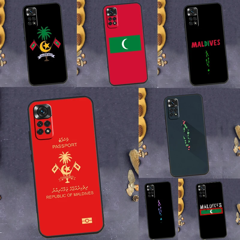 Maldives Map Design Protective Phone Case