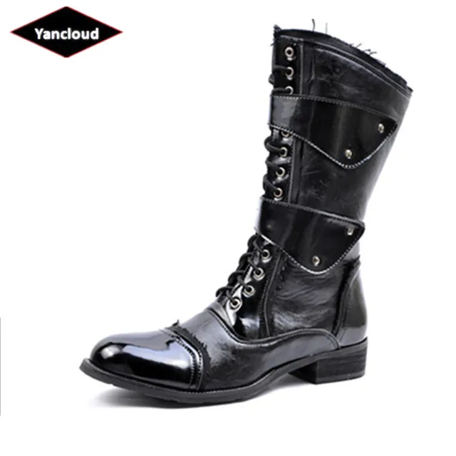 Botas Motociclísticas Masculinas Gothic Punk