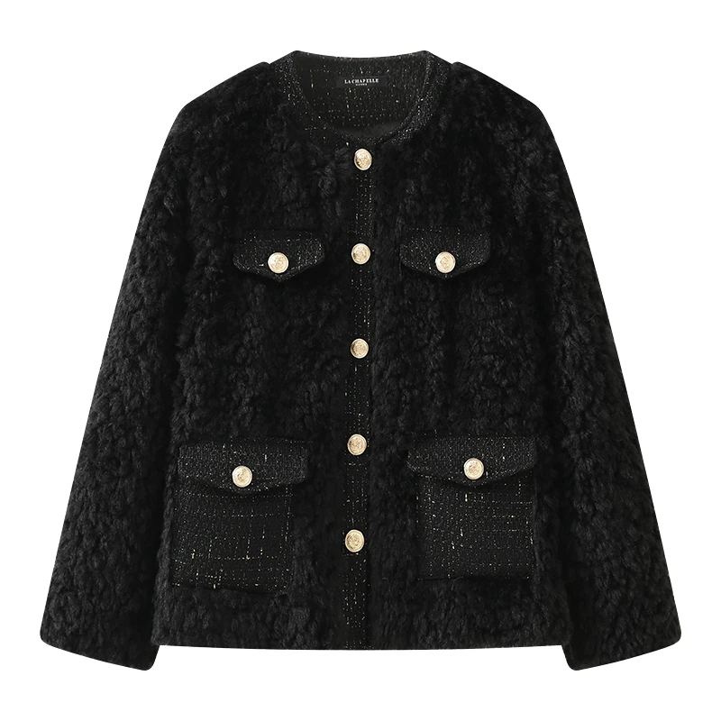 

Lamb Wool Coat Women Fashion Korean Style Winter Jacket Thickened Cotton-padded Clothes Women Clothing Jaqueta Feminina Zm1387