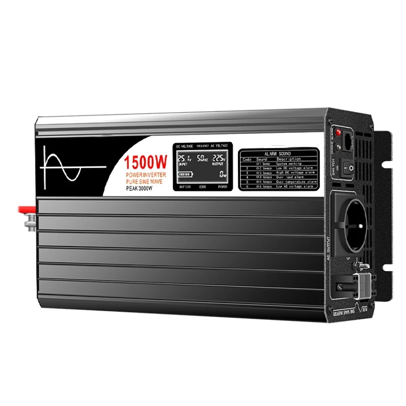 

Solar Energy System Power Inverter 12 V 220 V 1500 W Pure Sine Wave Inverter