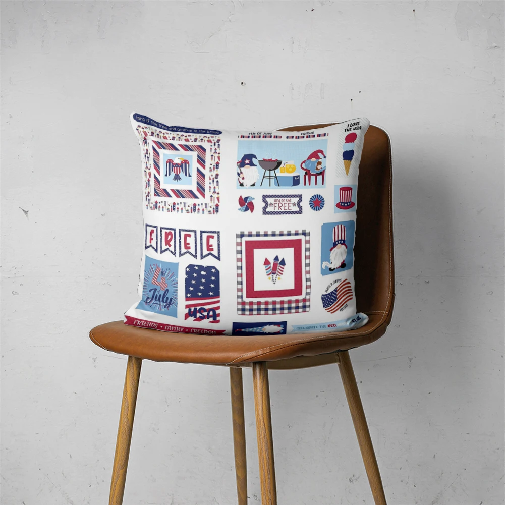 

4TH OF JULY PILLOW 159 Customizable Bedroom Bed Sofa Hotel Car Lumbar Pillow Fashion Decorative Cover