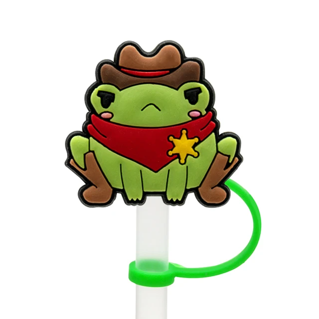 8PCS PVC Cute Frog Straw Topper Funny Frog Creative Straw Cover Drink Cups  Dustproof Decoration Reusable Preventing Spillage - AliExpress