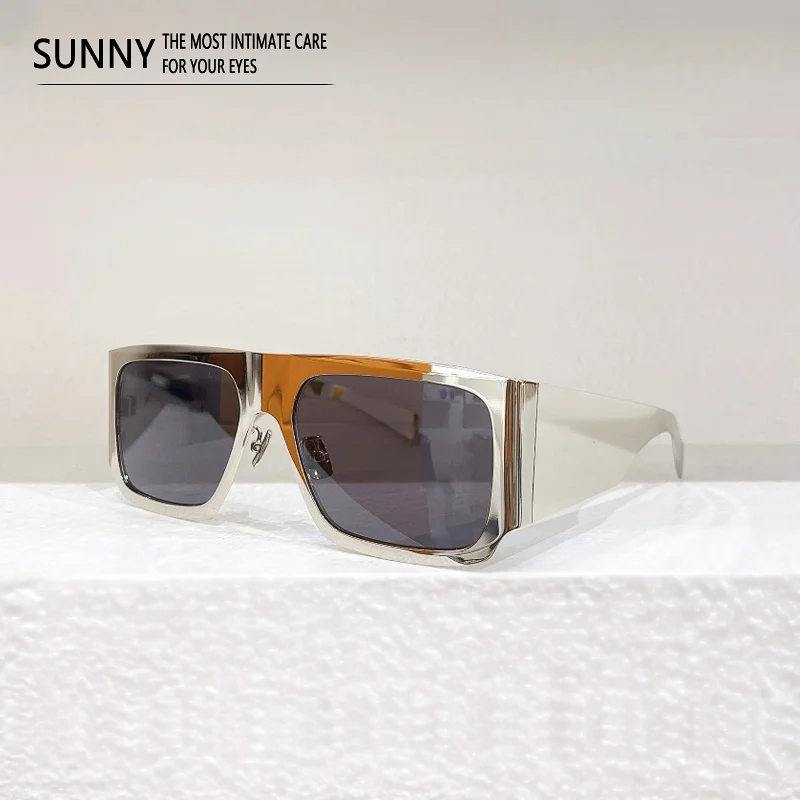 

Luxury Brand SL635 Sunglasses silvery Vintage Large frame For Fashion Women Top Quality Handmade Outdoor UV400 Sun Glasses Men