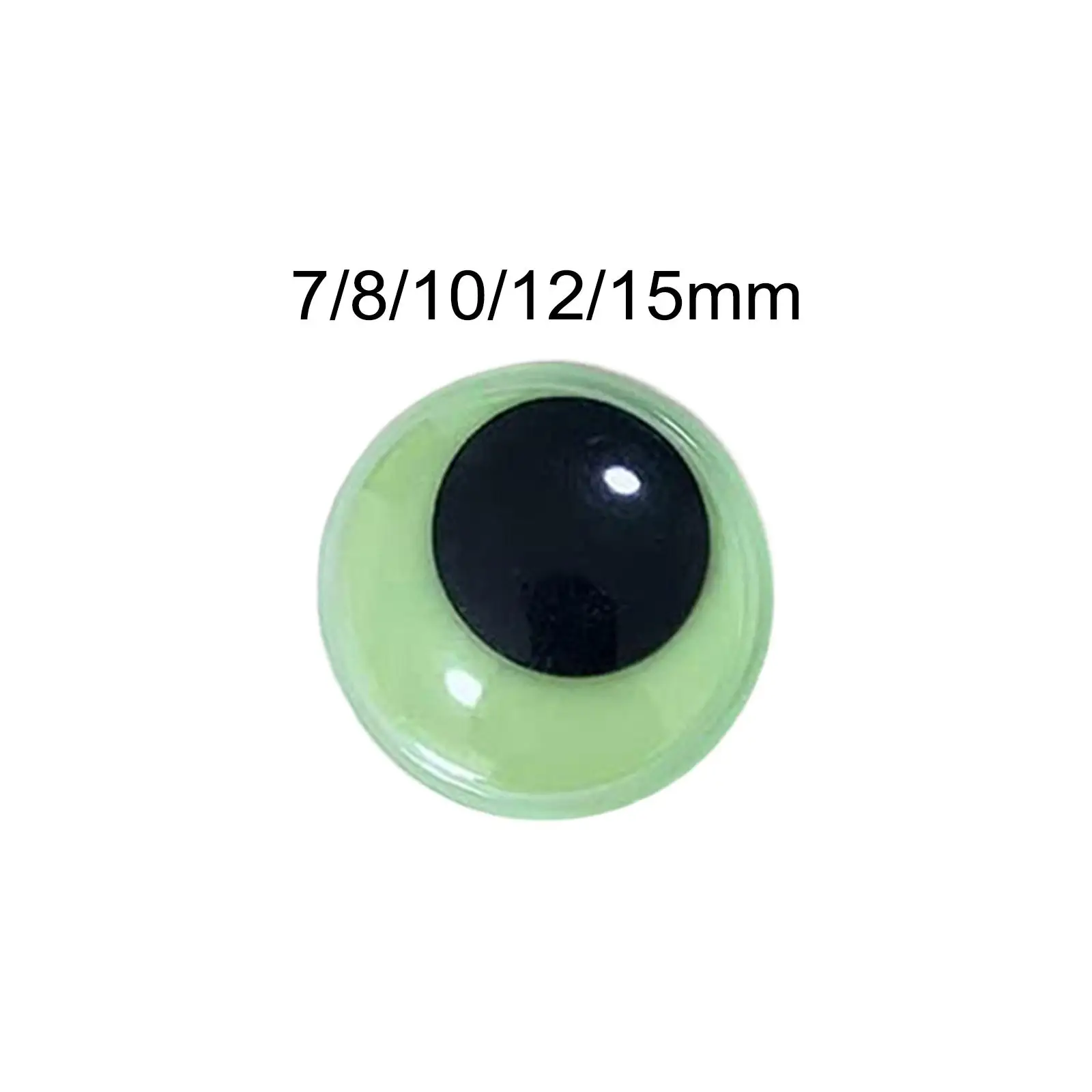 Glow in The Dark Eyes Round Stick on Sticky Movable Eyes Googly for Soft Toys Scrapbooking Crafts Decoration Halloween