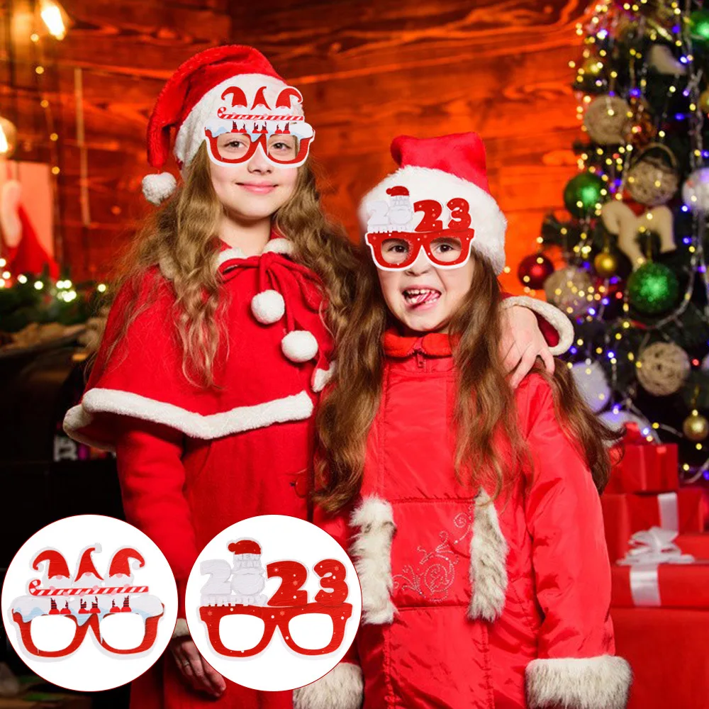 6 Paires De Lunettes De Noël à Paillettes - Accessoires De Fête Pour Enfants Et Adultes - Motifs Festifs